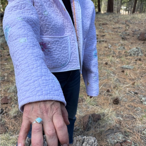 Handmade-Floral Quilted Women's Jacket - Picture 5 of 11